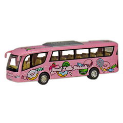 Машинка металлическая инерционная Автобус DESSERT Kinsmart KS7103W 1:65 (Розовый) 21304545 фото