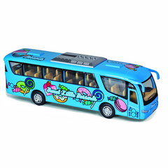 Машинка металлическая инерционная Автобус DESSERT Kinsmart KS7103W 1:65 (Синий) 21304546 фото