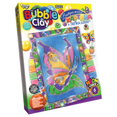 Набір для творчості Вітражна картина Bubble Clay 8063DT, 6 видів (Метелик) 21300626 фото