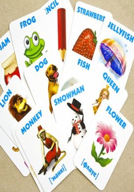 Дитячі розвиваючі картки "Англійський алфавіт" 13106047, 36 карток 21301426 фото