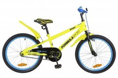 Велосипед 20 Formula SPORT 14G рама-10,5 St желтый с крылом Pl 2018 1890308 фото