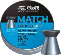 Кулі пневматичні JSB Match HW, 4,51 мм, 0,535 г, 500 шт/уп 000026-500 20500121 фото