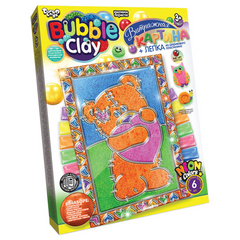 Набір для творчості Вітражна картина Bubble Clay 8063DT, 6 видів (Ведмедик) 21300627 фото