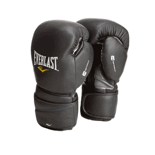 Перчатки боксёрские тренировочные Protex2 Velcro Training Gloves, SM/10oz, чёрный 1640380 фото