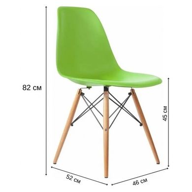 Кресло для кухни на ножках Bonro В-173 FULL KD зеленое (2 шт) 7000575 фото