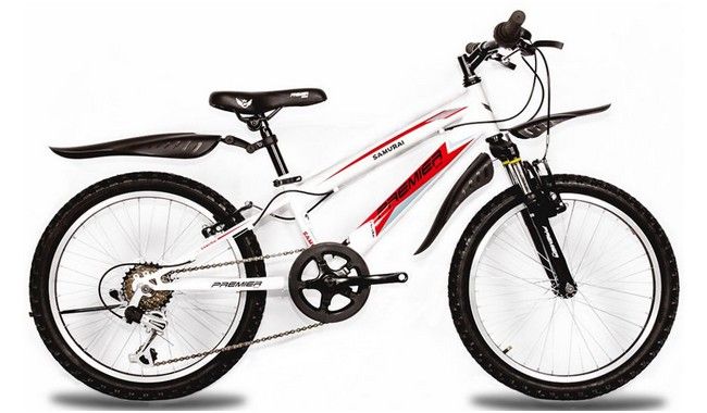 Велосипед сталь Premier Samurai20 10 красн с черн-зелен-бел 1080094 фото