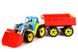 Игрушечный трактор с ковшом и прицепом 3688TXK, 2 цвета (Разноцветный) 21304247 фото