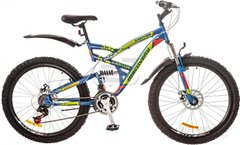Велосипед 26 Discovery CANYON AM2 14G DD рама-19 St сине-зелено-красный (м) с крылом Pl 2017 1890021 фото