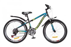 Велосипед 24 Discovery FLINT AM 14G Vbr рама-13 St черно-салатно-синий с крылом Pl 2018 1890394 фото