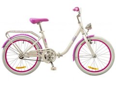 Велосипед 20 Dorozhnik STAR 14G рама-13 St біло-рожевий з багажником зад St, з крилом St, з ліхтарем 2017 1890071 фото