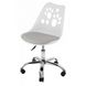 Кресло офисное, компьютерное Bonro B-881 белое с серым сиденьем 7000396 фото 6