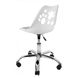 Кресло офисное, компьютерное Bonro B-881 белое с серым сиденьем 7000396 фото 7