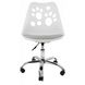 Кресло офисное, компьютерное Bonro B-881 белое с серым сиденьем 7000396 фото 4