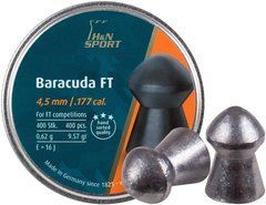 Пули пневм H&n Baracuda Light, 4,5 мм, 0.62 г, 400шт/уп 92244500004 20501648 фото