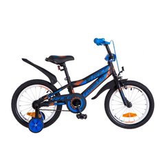 Велосипед 16 Formula RACE усилен. рама-9 St черно-синий с оранжевым (м) с крылом Pl 2018 1890285 фото