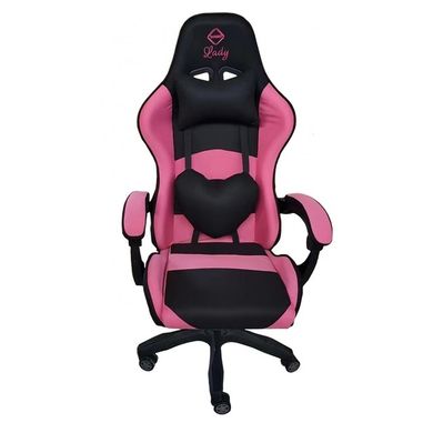 Крісло геймерське Bonro Lady 806 чорно-рожеве 7000297 фото