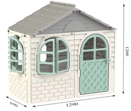 Будиночок для дітей Gardentoys 02550/15 (маленький) (сіро-бірюзовий) 20200601 фото