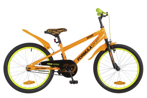 Велосипед 20 Formula SPORT 14G рама-10,5 St оранжевый с крылом Pl 2018 1890309 фото