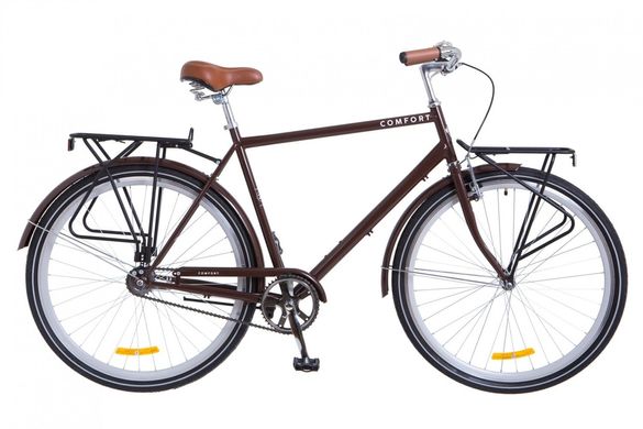 Велосипед 28 Dorozhnik COMFORT MALE 14G рама-22 St коричневый с багажником зад St,с крылом St,с багажником перSt 2018 1890439 фото