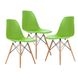 Крісло для кухні на ніжках Bonro В-173 FULL KD зелене (3 шт) 7000576 фото 2