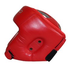 Шлем боксерский 2 (S) закрыт красный, винил 1640337 фото