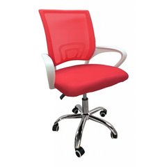 Крісло офісне Bonro 619 біло-червоне 7000397 фото