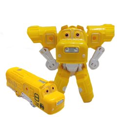 Дитячий трансформер 2189 Робот-поїзд (Жовтий) 21307726 фото