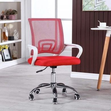 Кресло офисное Bonro 619 бело-красное 7000397 фото