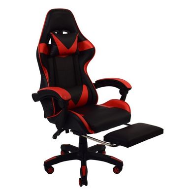 Кресло геймерское Bonro B-810 красное с подставкой для ног 7000213 фото
