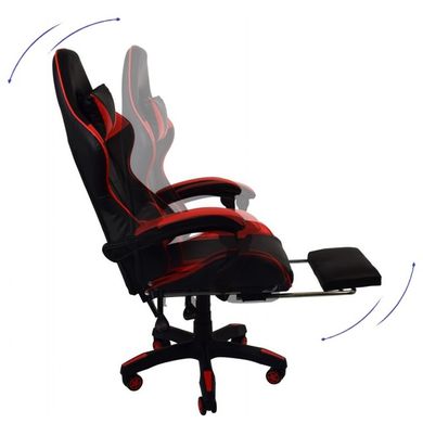 Крісло геймерське Bonro B-810 червоне з підставкою для ніг 7000213 фото