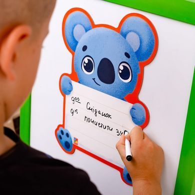 Магнітна дошка "Коала" з маркером Vladi Toys VT3601-23 (укр.) 21304704 фото