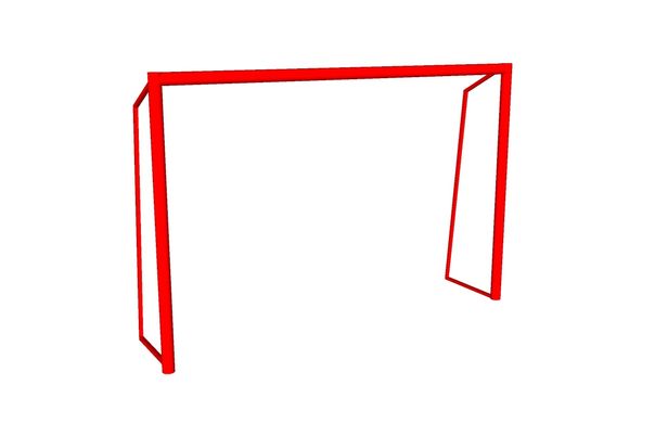 Ворота футбольные, тренировочные. 1,5 х 2 м, без сетки (Комплект 2 шт.) Цельносварные 1460139 фото