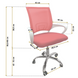 Кресло офисное Bonro 619 бело-красное 7000397 фото 11