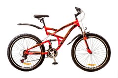 Велосипед 26 Discovery CANYON AM2 14G Vbr рама-19 St красно-черный с крылом Pl 2017 1890023 фото