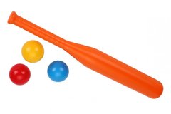 Игровой набор Бейсбол 4968TXK, 3 мячика с битой (Оранжевый) 21301735 фото