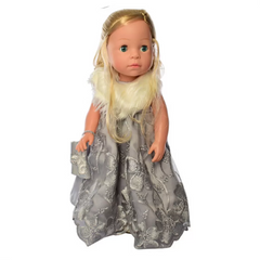 Детская интерактивная кукла M 5413-16-1 обучает странам и цифрам (Блондинка Серебристая) 21303905 фото