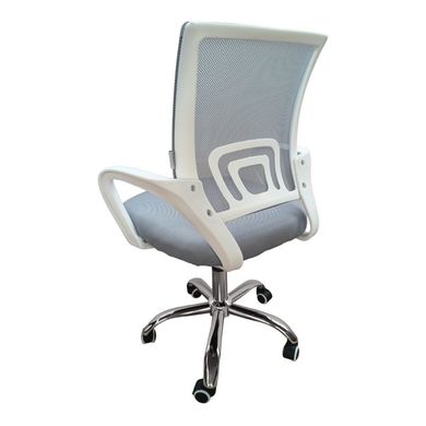 Крісло офісне Bonro 619 біло-сіре 7000398 фото