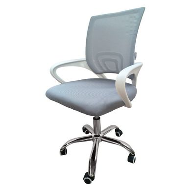 Крісло офісне Bonro 619 біло-сіре 7000398 фото