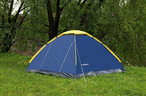 Палатка 4-х местная Presto Acamper Monodome 4 Pro синый - 3000мм. H2О - 2,8 кг. 22600080 фото
