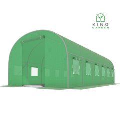 Теплиця King Garden 18 м&sup2;, 12 вікон, 600&times;300&times;200 см 22900073 фото