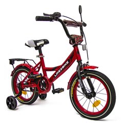Велосипед дитячий 2-х колісний 14" 211415 (RL7T) Like2bike Sky, бордовий, рама сталь, з дзвінком 21300386 фото
