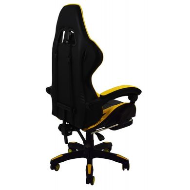 Кресло геймерское Bonro B-810 желтое с подставкой для ног 7000215 фото