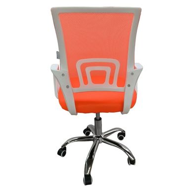 Кресло офисное Bonro 619 бело-оранжевое 7000399 фото