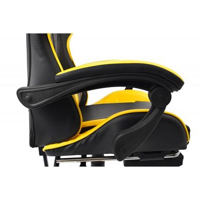 Крісло геймерське Bonro B-810 жовте з підставкою для ніг 7000215 фото