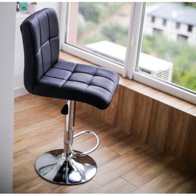 Барный стул со спинкой Bonro Bn-0106 черный 7000611 фото