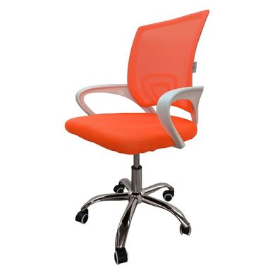 Крісло офісне Bonro 619 біло-оранжеве 7000399 фото