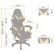 Кресло геймерское Bonro B-810 желтое с подставкой для ног 7000215 фото 17