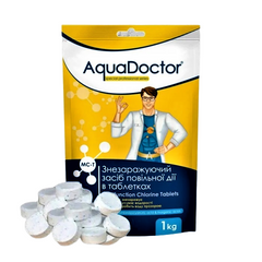 Хімія для басейну AquaDoctor MC-T 1 кг 3 в 1 великі таблетки для басейну 200 г 015972 20500758 фото