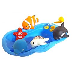 Іграшки для купання "Морський світ" з ванною в пакеті 605-4 21301337 фото
