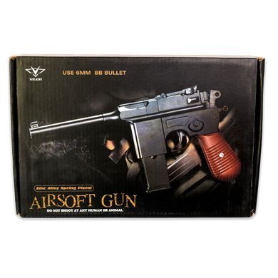Металлический пистолет VIGOR V10-silver с двумя магазинами 20502106 фото